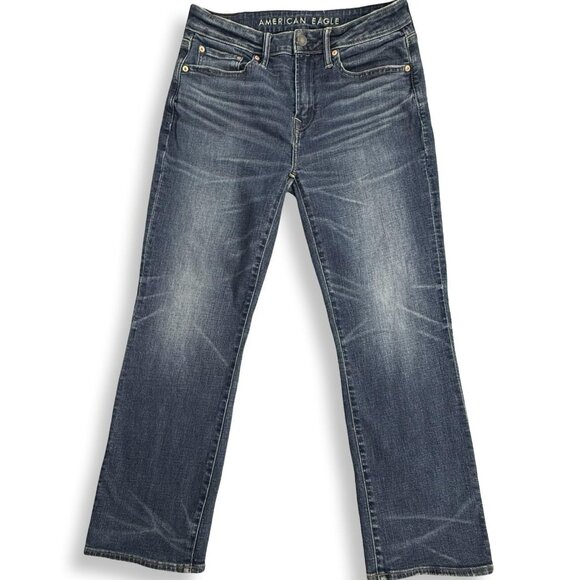 American Eagle Jeans Mens 32 Original Bootcut AirFlex Stretch Blue Denim 31x29 - Picture 1 of 10